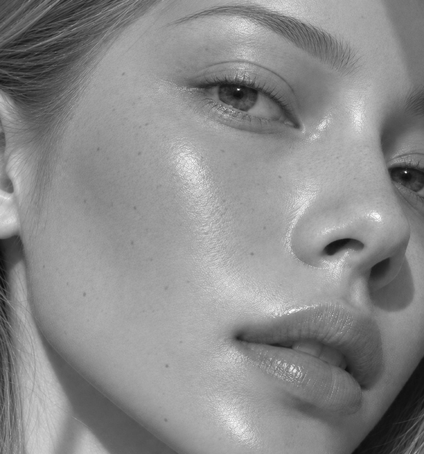 Close-up of natural skin